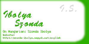 ibolya szonda business card